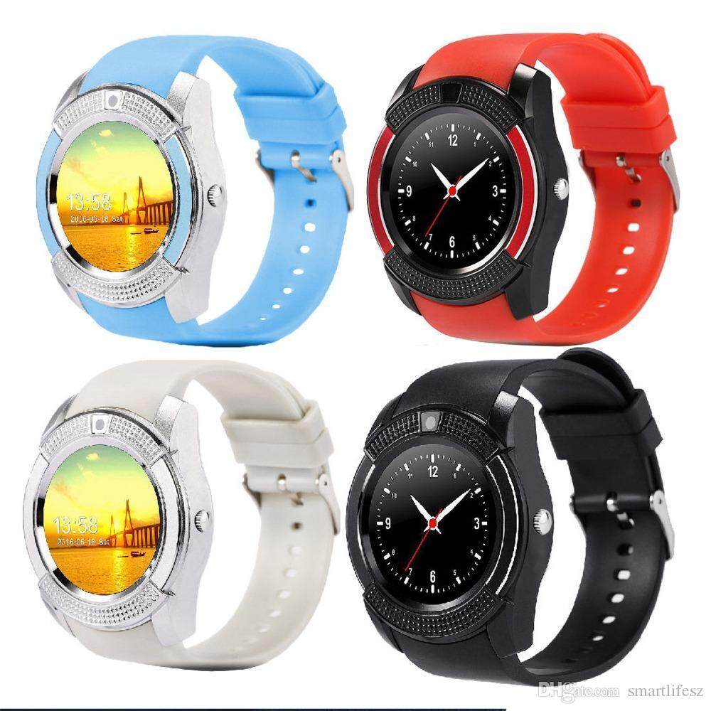 มาใหม่ล่าสุด V8 สมาร์ทวอท์ชการโทร Quad - band นาฬิกา MTK6261 โทรศัพท์บลูทูธแจ้งเตือนด้วยกล้องนาฬิกาอัจฉริยะสำหรับ Android สมาร์ทโฟนระบบ IOS