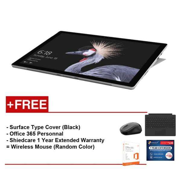 Microsoft Surface Pro I5/4G 128GB Free Type Cover Black + Shieldcare 1 Year Extended Warranty + Microsoft Office 365 Personal + Wireless Mouse(Random Colours) Malaysia