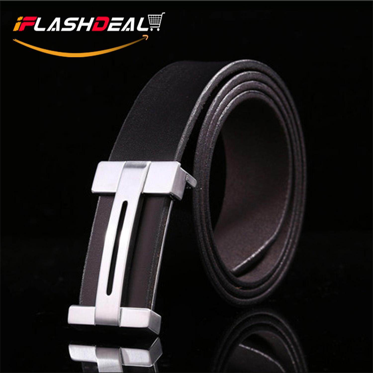 iFlashDeal สำหรับผู้ชายแบบ iFlashDeal H เข็มขัดหนังพร้อมหัวเข็มขัดแบบถอดได้ Business Casual Leather Belt (120 เซนติเมตร) iFlashDeal สำหรับผู้ชายแบบ iFlashDeal H เข็มขัดหนังพร้อมหัวเข็มขัดแบบถอดได้ Business Casual Leather Belt (120 เซนติเมตร)