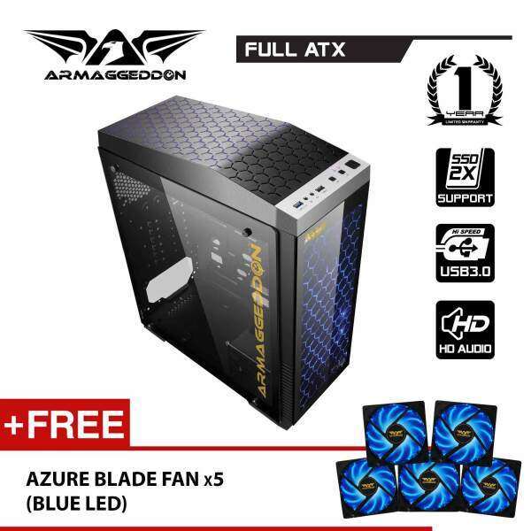 (PROMOTION) Kevlar 13 FTX Full ATX Gaming PC Chassis Free Fan x 5 By Armaggeddon Malaysia