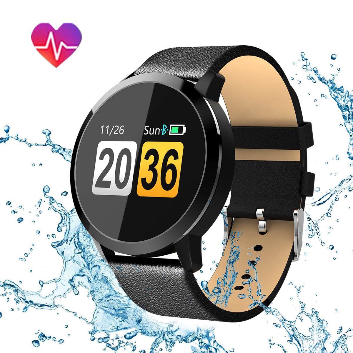 【Flash Deal】 Newwear Q8 0.95 นิ้วหน้าจอสี OLED ความดันโลหิต Heart Rate สมาร์ทวอท์ชสำหรับ Android IOS