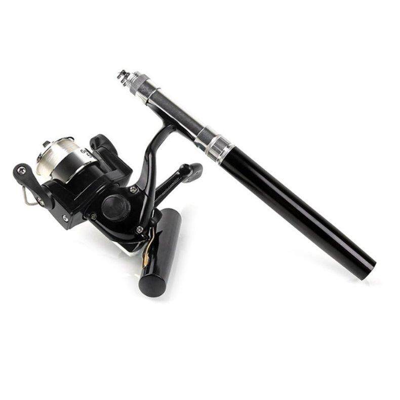 EVOL เบ็ดปากกา คันเบ็ดตกปลา เบ็ดตกปลา Set Telescopic Fishing Rod Pole + Reel
