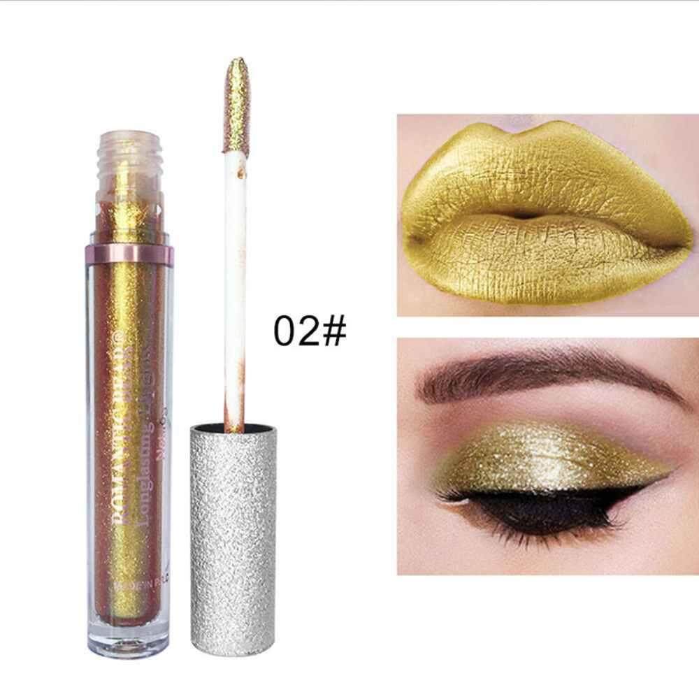 Qooiu ROMANTICBEAR 12 สี Diamond Shine Serie Lipgloss อายแชโดว์ 2 In 1 Glitter Pigment Lipgloss LIPS Eyes Qooiu ROMANTICBEAR 12 สี Diamond Shine Serie Lipgloss อายแชโดว์ 2 In 1 Glitter Pigment Lipgloss LIPS Eyes