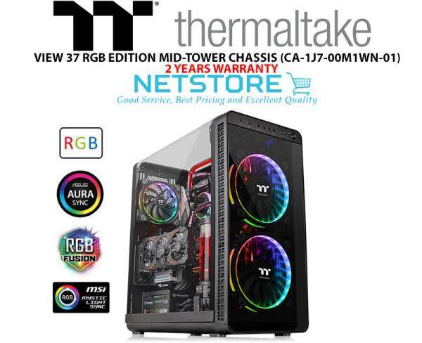 THERMALTAKE VIEW 37 RGB EDITION MID-TOWER CHASSIS RIING PLUS FAN CASING CA-1J7-00M1WN-01 Malaysia
