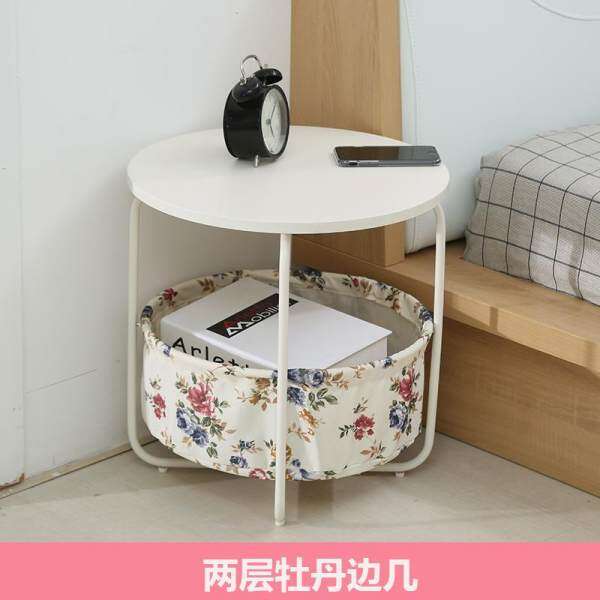RuYiYu - 3 Layer Round/Rectangle Coffee Table, Multi-color optional, Black/White Metal Frame - intl