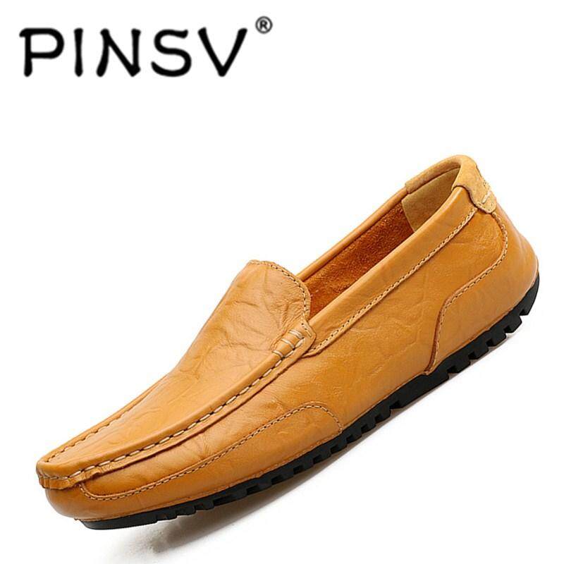 PINSV แฟชั่นรองเท้าลำลองสำหรับขับรถรองเท้าหนังส้นเตี้ย - INTL PINSV แฟชั่นรองเท้าลำลองสำหรับขับรถรองเท้าหนังส้นเตี้ย - INTL