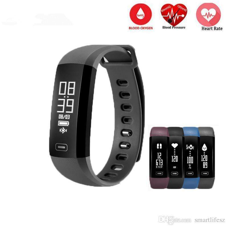 มาใหม่ล่าสุด M2 R5 Pro กำไลข้อมืออัจฉริยะสายรัดข้อมือ Fitness Tracker ความดันโลหิตเครื่องวัดระดับออกซิเจน Passometer Heart Rate Tracker APP สำหรับ iOS Android