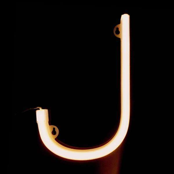 Letter Lamp Operated Powered J Shape Warm White for Home Party Decoration Cafe Shop Restaurant Wedding Function Lamp Shades J