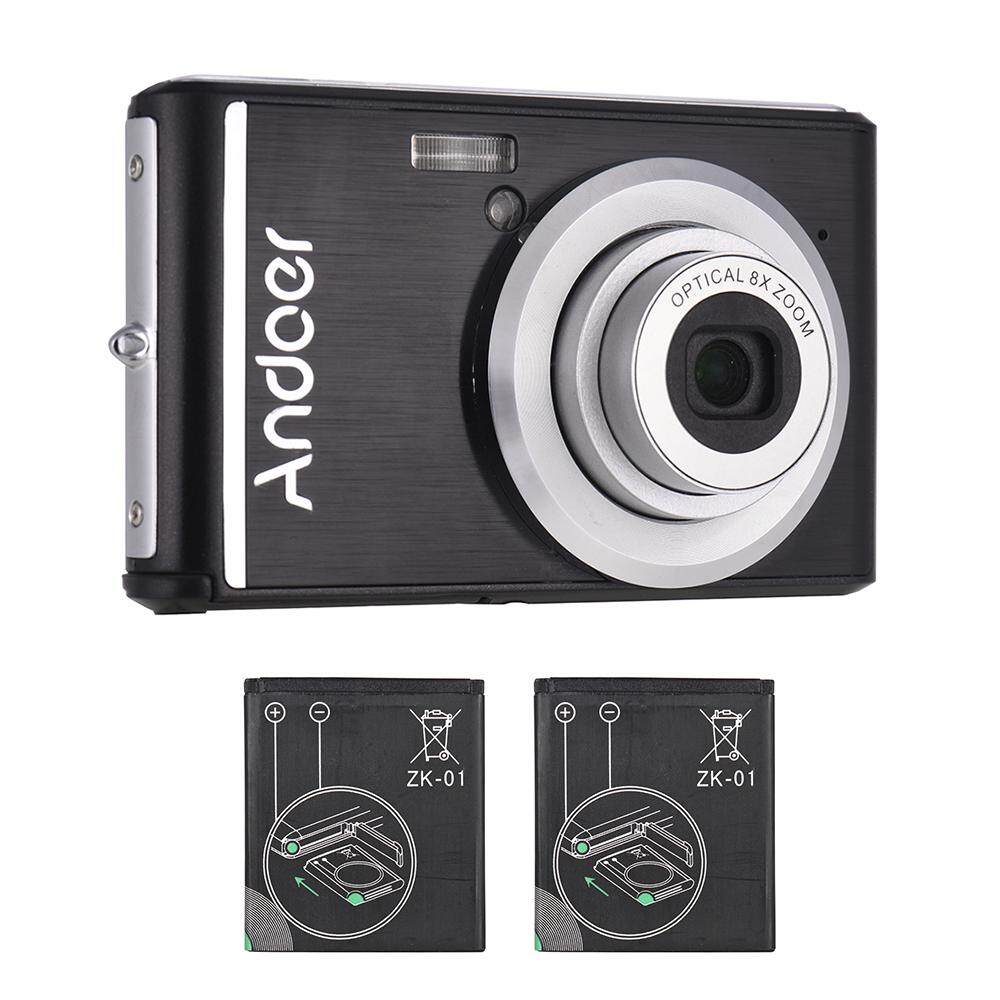 Andoer 20MP 1080P Digital Camera FHD Video Camcorder with 2pcs Rechargeable Batteries 8X Optical Zoom Anti-shake 2.4inch LCD Screen Kids Christmas Gift Andoer 20MP 1080P Digital Camera FHD Video Camcorder with 2pcs Rechargeable Batteries 8X Optical Zoom Anti-shake 2.4inch LCD Screen Kids Christmas Gift