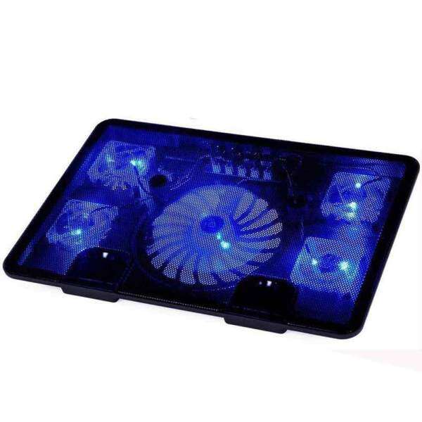 Sway LED 5 Fan 2 USB Laptop Cooler Cooling Pad Base Notebook Cooler Computer USB Fan Stand For Laptop PC Video 10-17 Inch Malaysia