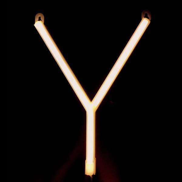 Letter Lamp Operated Powered Y Shape Warm White for Home Party Decoration Cafe Shop Restaurant Wedding Function Lamp Shades Y
