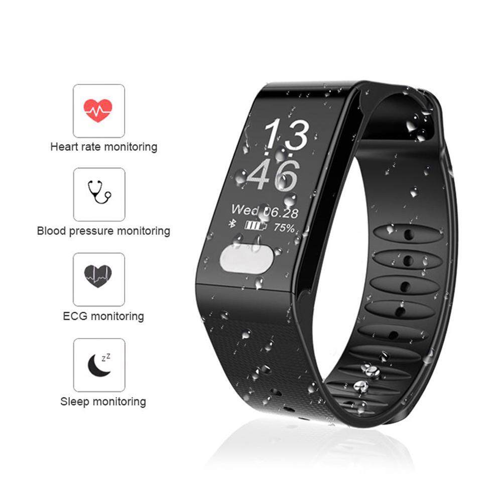 niceEshop Fitness Tracker, Activity Tracker With Pedometer Blood Pressure Heart Rate Monitor IP67 Waterproof Step Calorie Distance Tracker Call SMS SNS Remind For Men Women Kids Android IPhone
