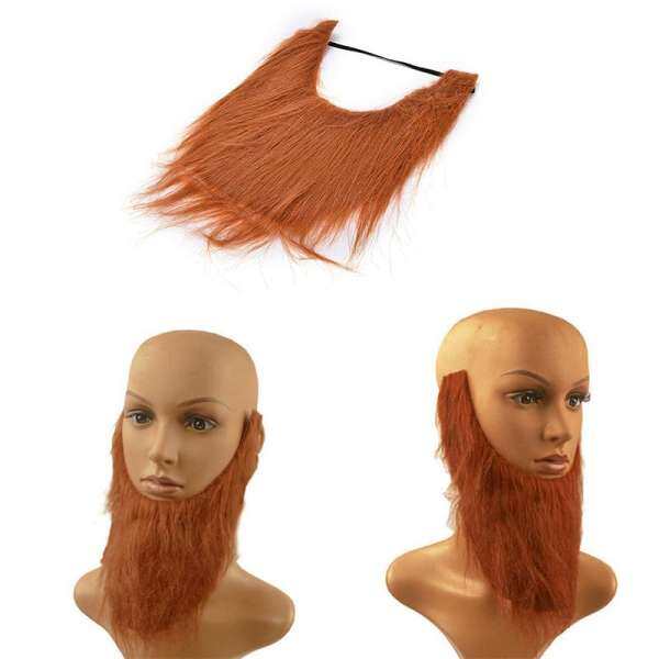 Cosplay Costume Party Male Man Halloween U Beard Facial Hair Disguise Game Brown Mustache