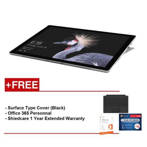 NEW Microsoft Surface Pro-Core I5 4G / 128GB Free Surface Pro Type Cover (Black) + Shieldcare 1 YR Extended Warranty + Office 365 Personal Malaysia