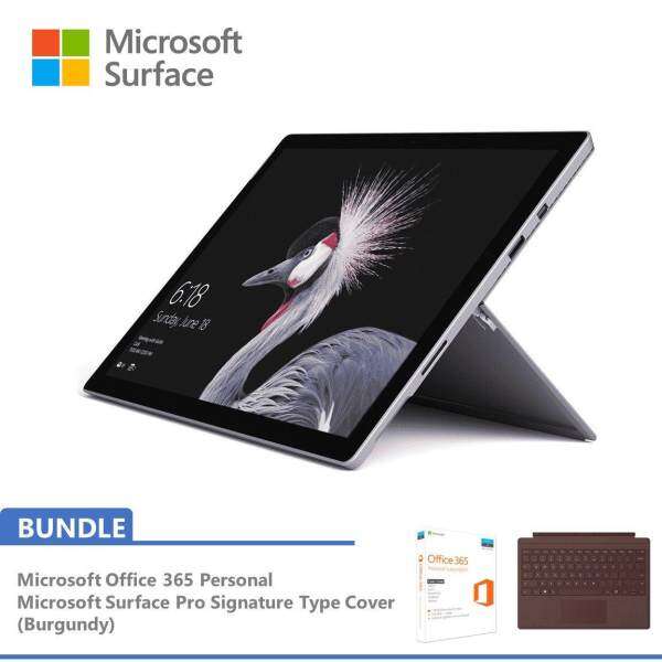 Microsoft New Surface Pro i5 256GB SSD / 8GB RAM Bundle with Signature Pro Type Cover Burgundy + FREE Office 365 Personal Malaysia