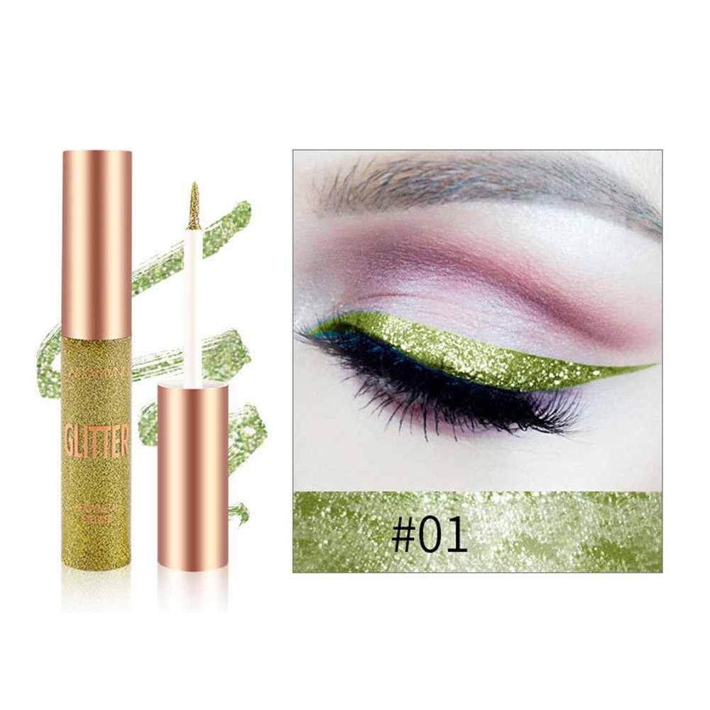 Qooiu Langmanni 10 สีแต่งหน้าเงาอายแชโดว์เกล็ดแวววาวกันน้ำอายไลเนอร์แบบน้ำ Pearlescent อายไลเนอร์ดินสอ Qooiu Langmanni 10 สีแต่งหน้าเงาอายแชโดว์เกล็ดแวววาวกันน้ำอายไลเนอร์แบบน้ำ Pearlescent อายไลเนอร์ดินสอ
