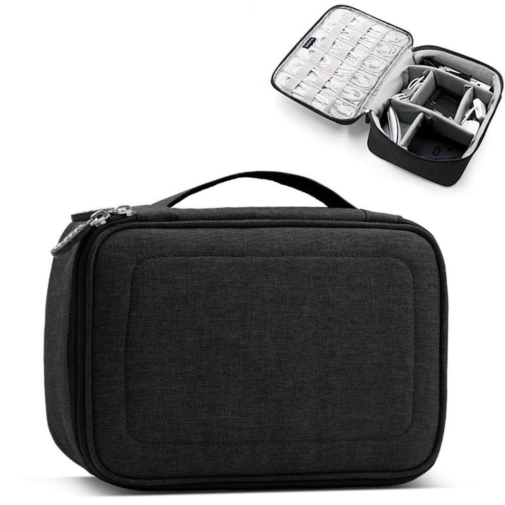 Aolvo Travel Electronic Accessories Cable Organizer Bag Portable Case SD Cards Flash Drives Wires Earphones Storage Box