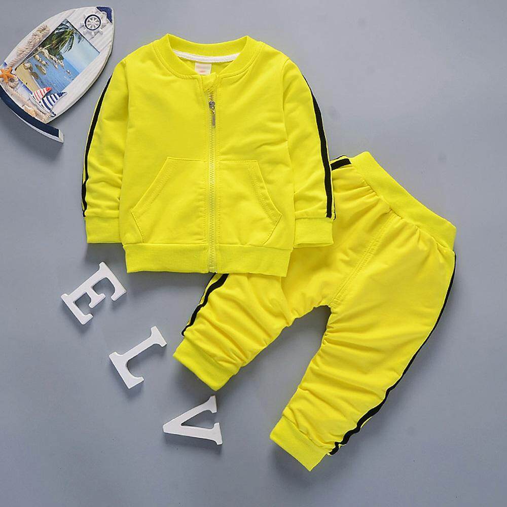 Valueshopping - mal เด็กใหม่แฟชั่นลำลองน่ารักแขนยาวสำหรับฤดูร้อน Tops เสื้อ + ชุดกางเกง