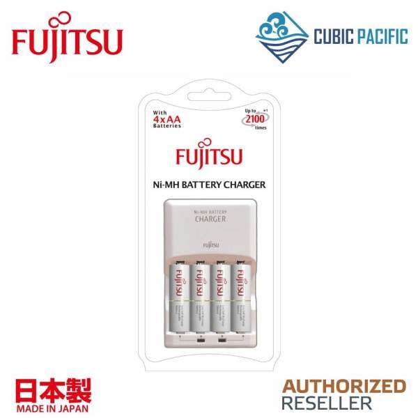Fujitsu 8HR Basic Charger With 4 Cells Standard AA Rechargeable Battery Malaysia