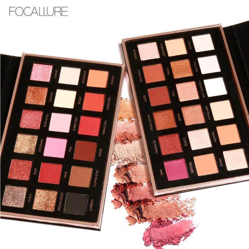 Focallure 18 Colors Eye Shadow Palette Matte Shimmer Glitter Makeup Eyeshadow Long Lasting - intl Focallure 18 Colors Eye Shadow Palette Matte Shimmer Glitter Makeup Eyeshadow Long Lasting - intl