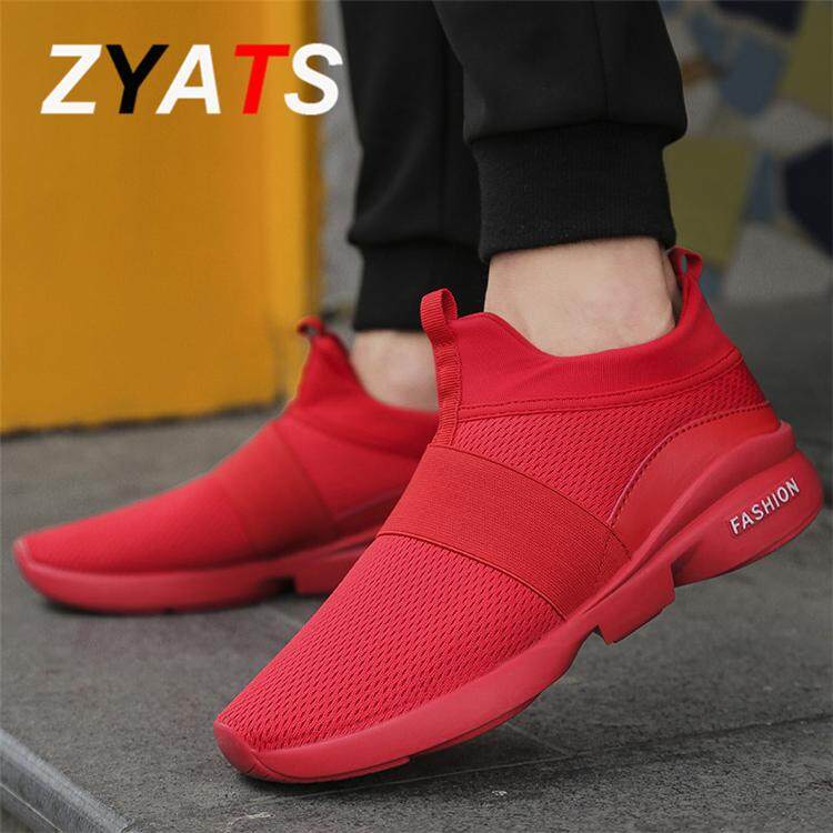 ZYATS แนวโน้มผู้ชายคลาสสิกของรองเท้า Slip-Ons Running Shoes เทรนด์แฟชั่นเพื่อช่วยรองเท้าลำลองขนาดเล็กขนาดใหญ่ 38-46