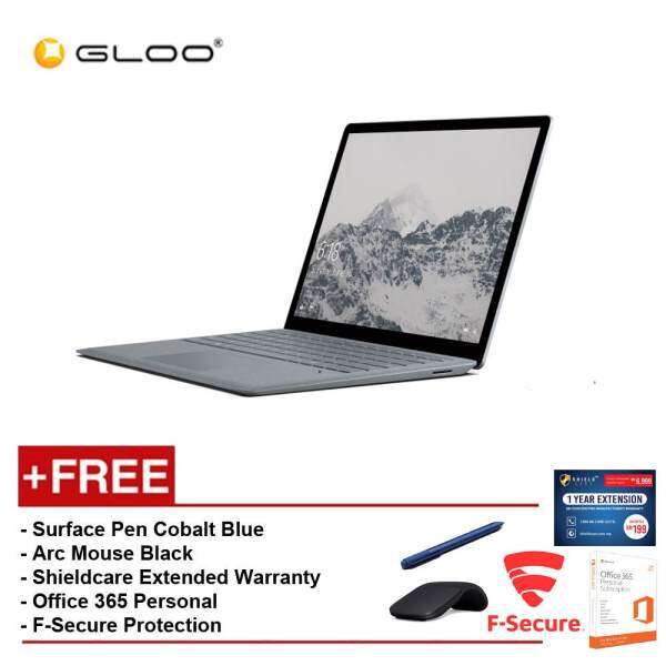 Surface Laptop Core i5/8GB RAM - 256GB + Shield Care 1YR Ext Wty + F-Secure End Point Protection + Off 365 Personal + Arc Mouse Black + Microsoft Surface Pen Cobalt Blue Malaysia