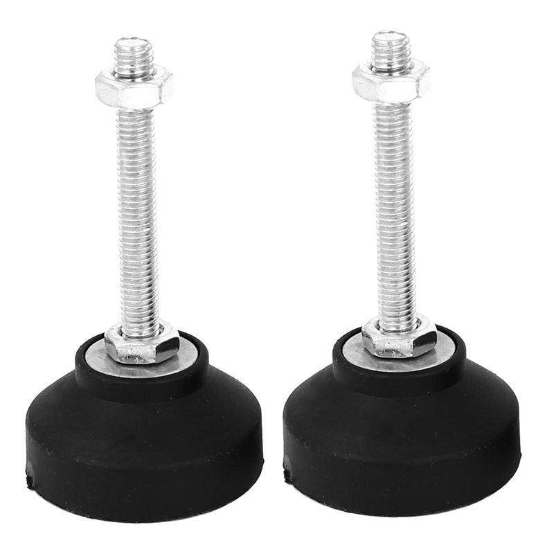 Screw On Adjustable Desk Leveling Foot Furniture Glide M8x60mm 2pcs Screw On Adjustable Desk Leveling Foot Furniture Glide M8x60mm 2pcs