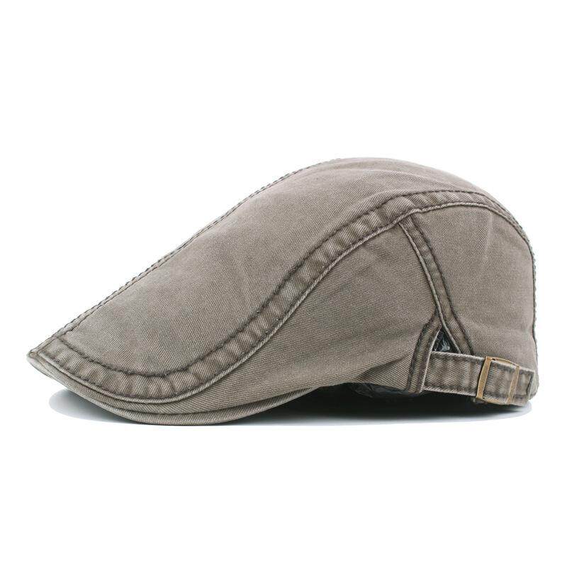 ชายผ้าฝ้ายสีทึบหมวกเบเร่ต์หมวกรูปเป็ด Sunshade Casual กลางแจ้ง Peaked ไปข้างหน้าหมวกแก๊ปปรับได้ - INTL ชายผ้าฝ้ายสีทึบหมวกเบเร่ต์หมวกรูปเป็ด Sunshade Casual กลางแจ้ง Peaked ไปข้างหน้าหมวกแก๊ปปรับได้ - INTL