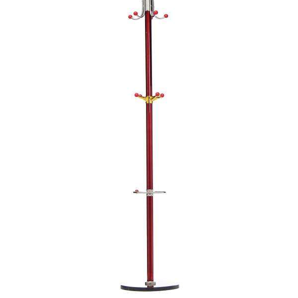 Modern Metal Coat Stand Solid Wood Hooks