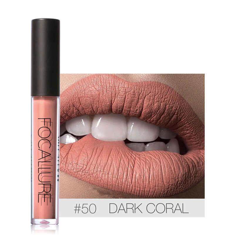 Matte Gloss ลิปสติก 21 สีเครื่องสำอางของเหลวกันน้ำสำหรับ Lady คงทน