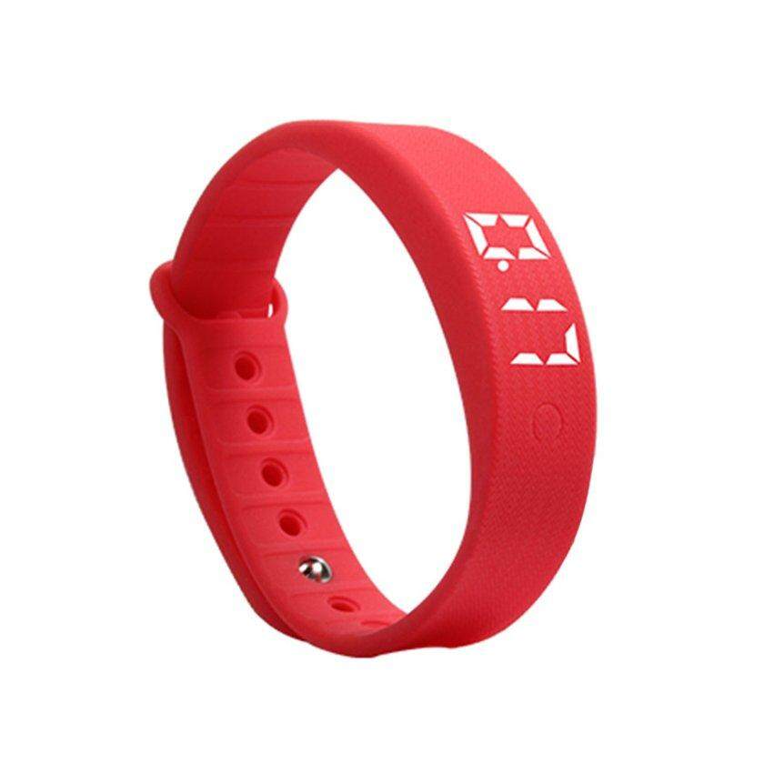 LALOVE W5S สมาร์ทจอแสดงผลแอลอีดีอุปกรณ์ตรวจวัดการหลับ Pedometer กันน้ำนาฬิกากีฬา