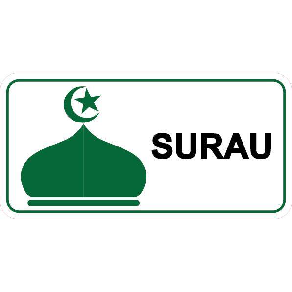 Surau Pvc Sign Sticker Lazada