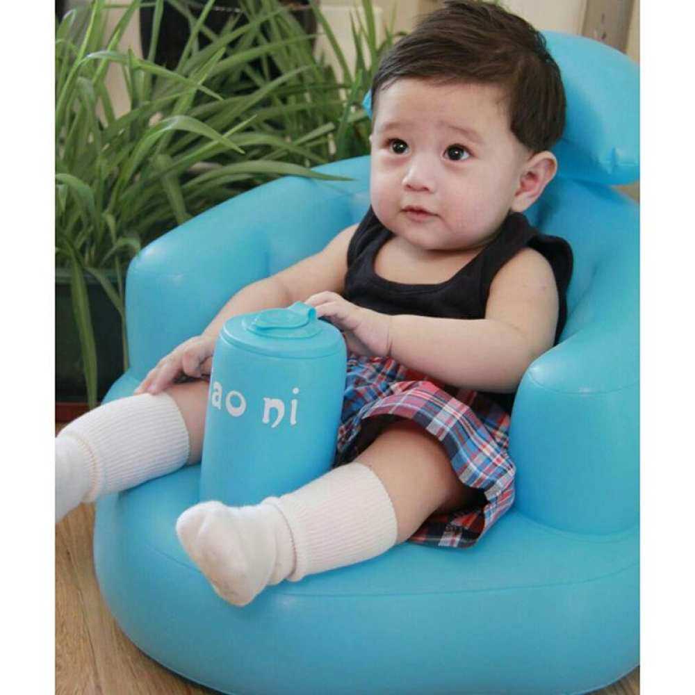 Baby Kid Children Inflatable Bathroom Sofa intl Chair - Multifunctional Seat Portable Learn