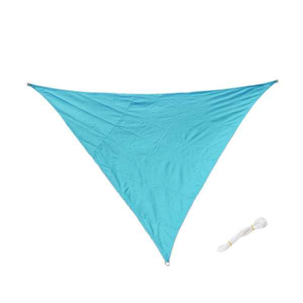 MagiDeal Triangle UV Block Sun Shade Sail Outdoor Garden Pool Deck Blue 3m
