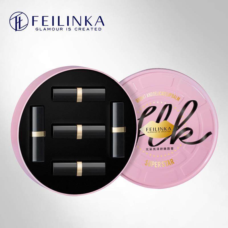 FEILINKA ลิปสติกเซ็ท เซต5โทนสี ลิปสติกเนื้อแมท ติดทนนาน FEILINKA matte Lipstick 5pcs/set long-Lasting Professional Makeup Lip stick