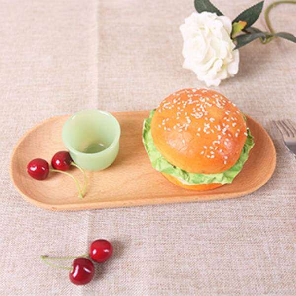 BolehDeals Wooden Fruit Vegetable Bowl Dish Plate Salad Tray Bowl Dessert Dish 10-11-12inch