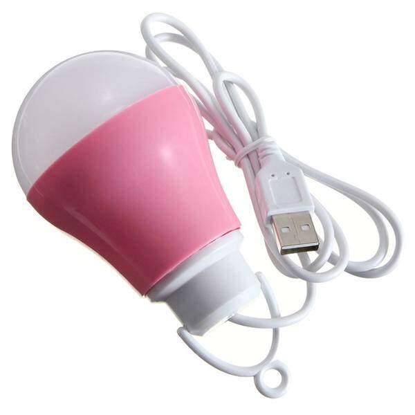 USB LED BULB SMALL DESK LAMP BULB WHITE LIGHT OUTDOOR CAMPING EMERGENCY Malaysia