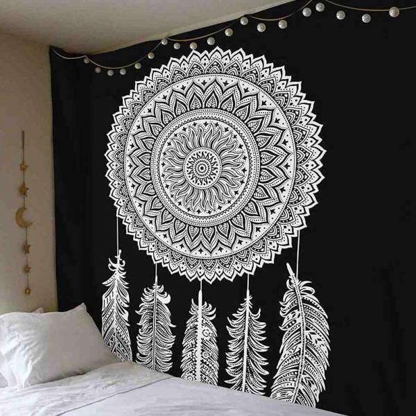 ailsen Mandala Tapestry Wall Hanging Colored Printed Decorative Tapestry Indian Floral 200*150cm