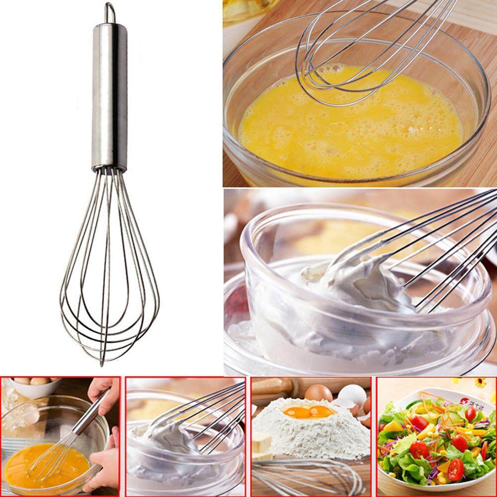 สแตนเลสสตีลมือ Whisk เครื่องผสมบอลลูนไข่เครื่องดื่มนมครัวทำอาหารเครื่องมือ - นานาชาติ