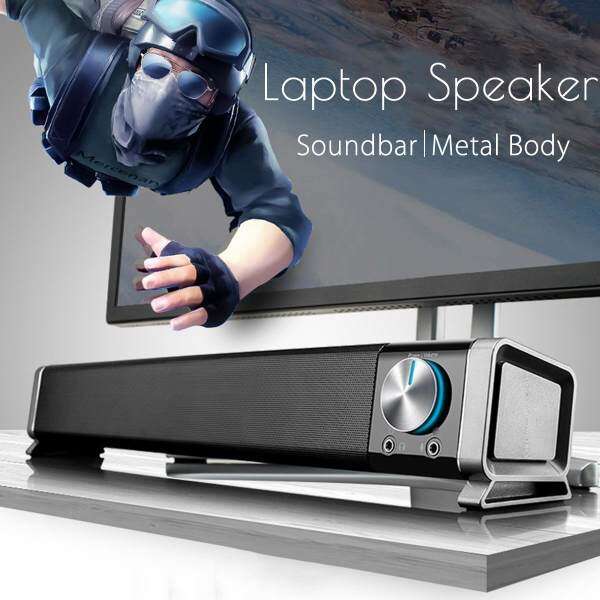 3.5mm Portable Soundbar Speaker Subwoofer TV Home Theater For Laptop PC Tablet Malaysia