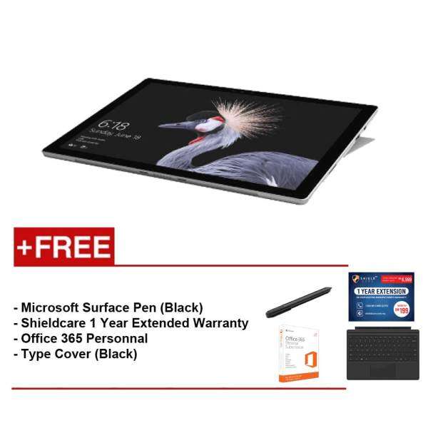 NEW Microsoft Surface Pro - Core I5 4G/128GB + Surface Pro Type Cover (Black) Free Microsoft Office 365 Personal + Shieldcare 1 Year Extended Warranty + Surface Pen (Black) Malaysia