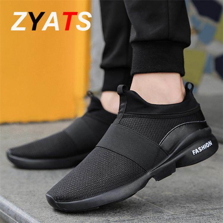 ZYATS แนวโน้มผู้ชายคลาสสิกของรองเท้า Slip-Ons Running Shoes เทรนด์แฟชั่นเพื่อช่วยรองเท้าลำลองขนาดเล็กขนาดใหญ่ 38-46