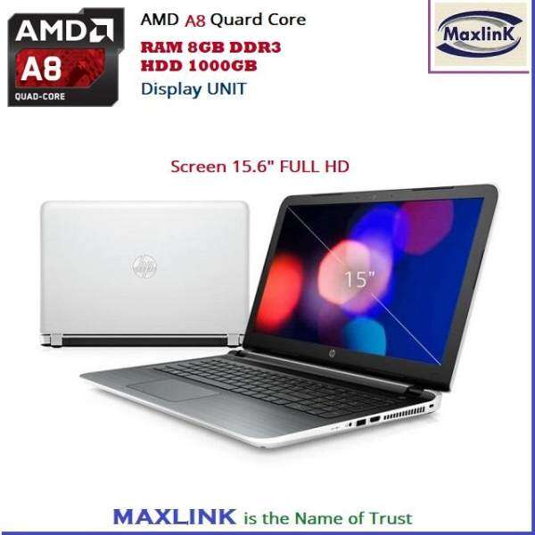 HP Pavilion Laptop AMD A8 Quard Core 8GB 1TB HP Laptop 15-ab101ax (Ex Display/Demo Set) Malaysia