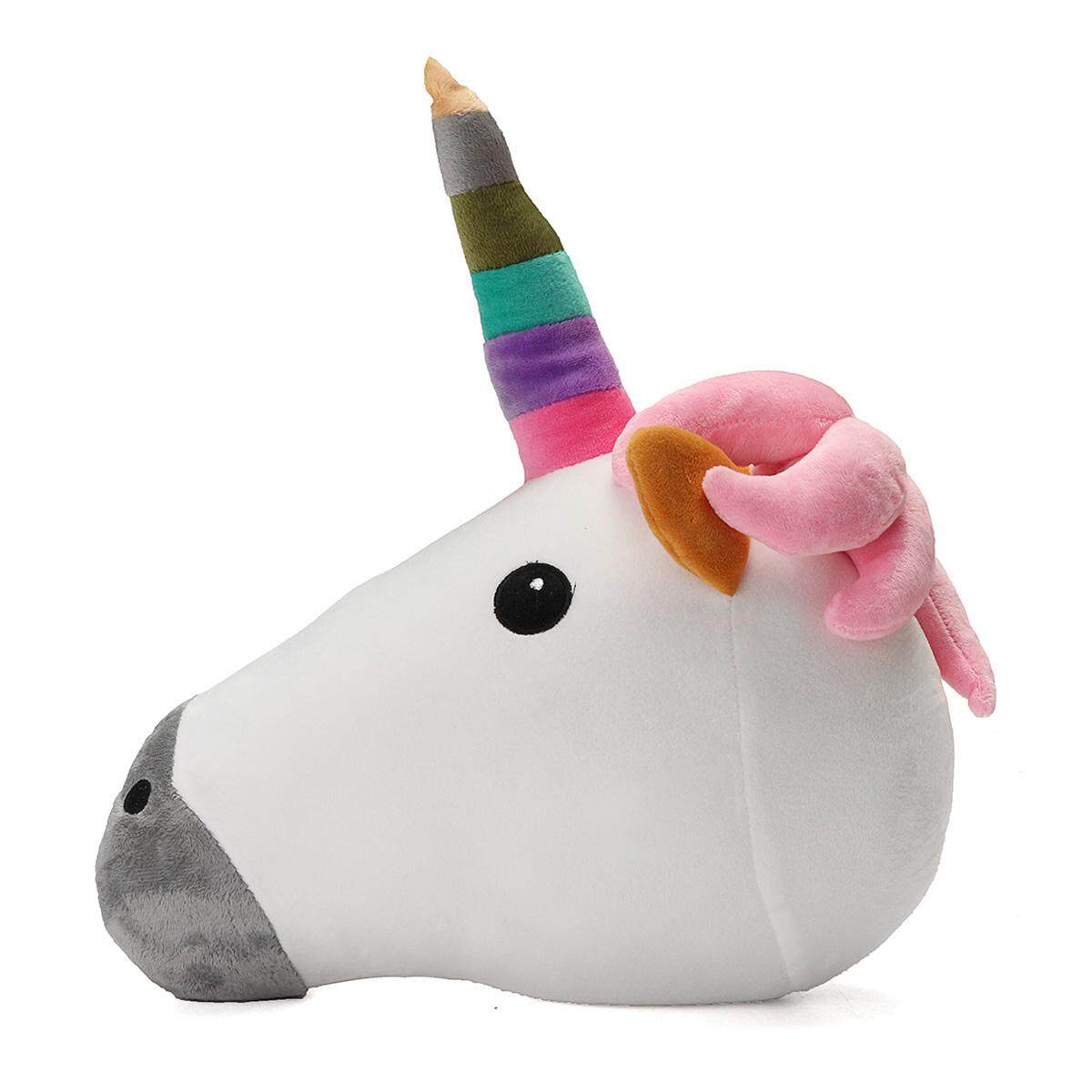 Unicorn Emoji Pillow Rainbow Pink Poop Emoticon Cushion Soft Smiley 32cm - intl