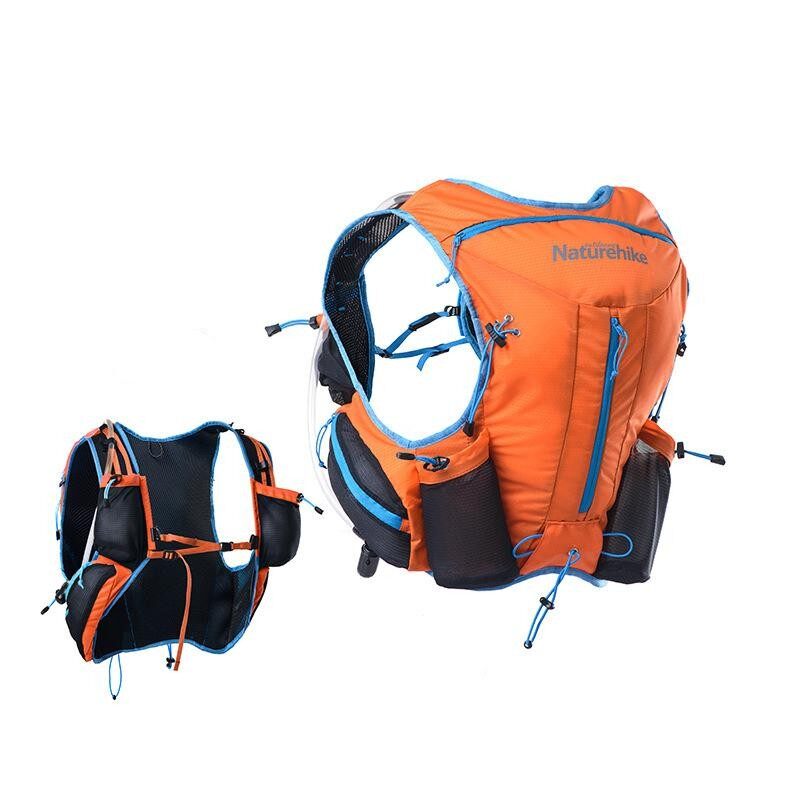 Naturehike 12L มาราธอน Hydration กระเป๋าเป้สะพายหลัง Unisex Travel Climbing กระเป๋าเป้สำหรับวิ่งเดินป่าสีส้ม - INTL