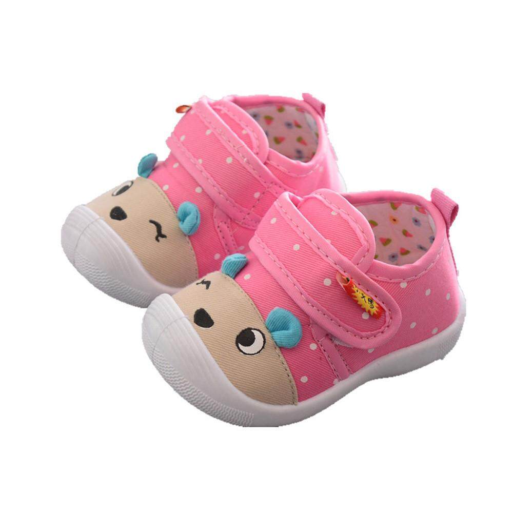 RADOCIE เด็กทารกเด็กทารกเด็กหญิงการ์ตูน Anti - SLIP รองเท้ารองเท้านุ่ม Squeaky รองเท้าผ้าใบ
