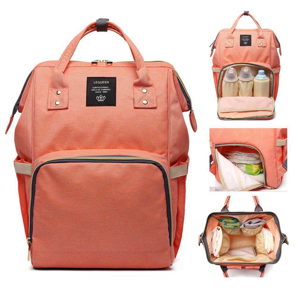 OXOQO Diaper Nappy Bag Travel Backpack Waterproof Multi-Function Mommy Bag Baby Care Large Capacity Durable Size:25*15*40cm 36-55L