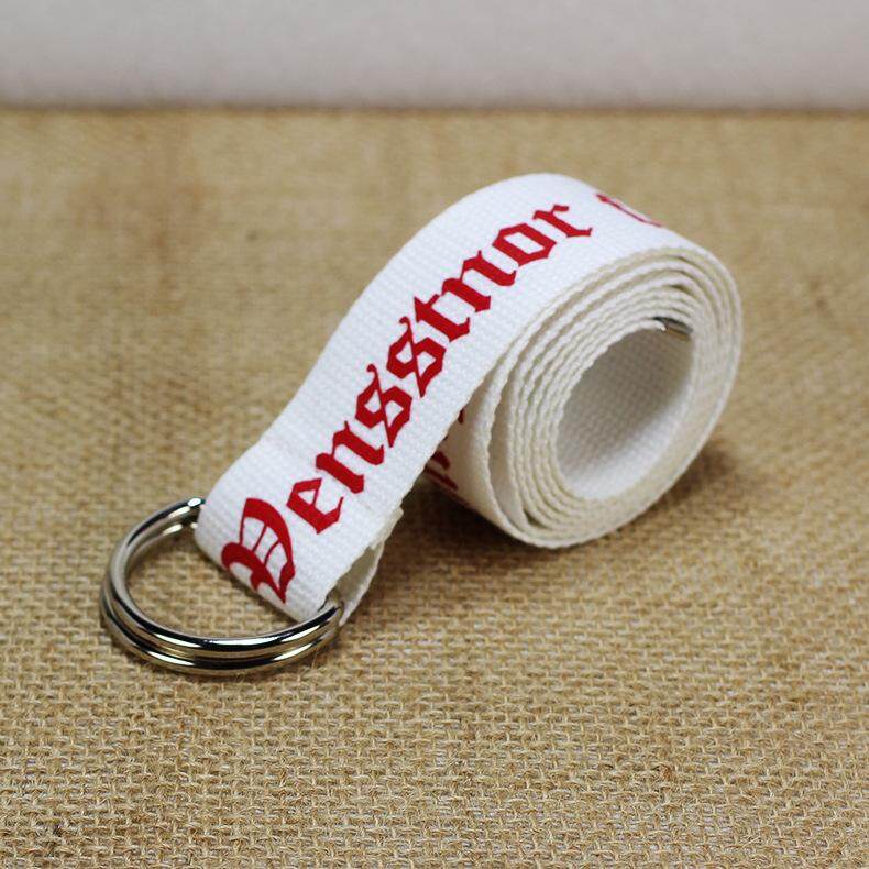 130cm Fashion Neutral Nylon Canvas Belt Printing Thai D Ring Double Buckle Belt 130cm Fashion Neutral Nylon Canvas Belt Printing Thai D Ring Double Buckle Belt