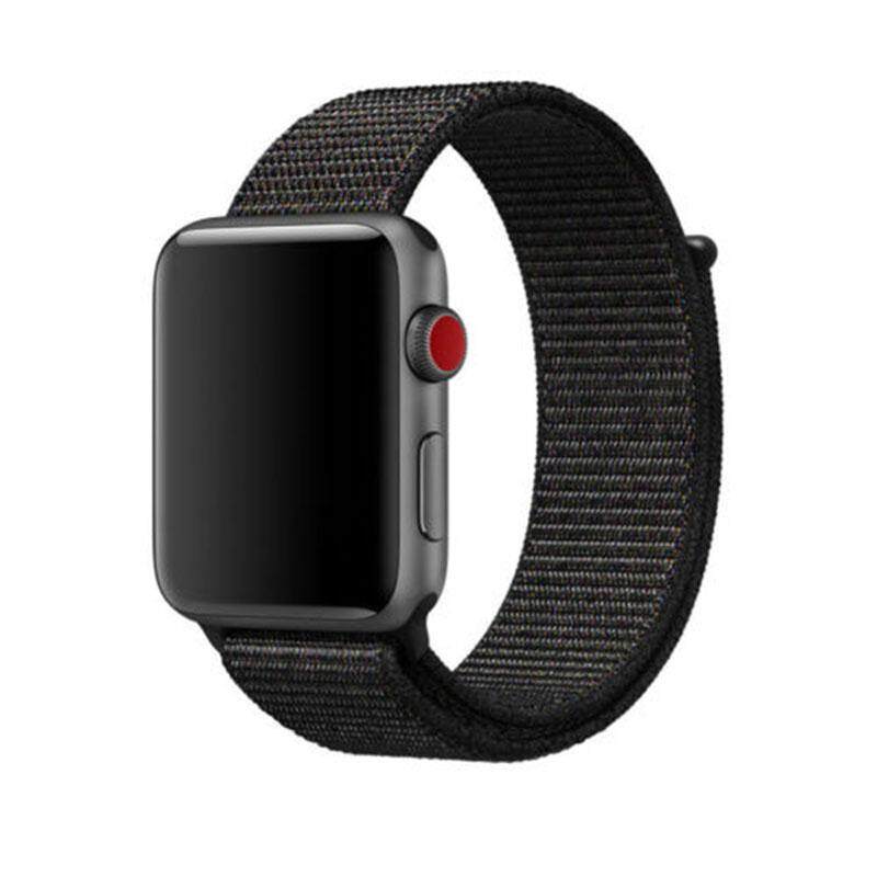 SA YANYI Fashion Simple Replacement Nylon Wristband Band Wrist Strap Bracelet for Apple Watch black 42mm SA YANYI Fashion Simple Replacement Nylon Wristband Band Wrist Strap Bracelet for Apple Watch black 42mm