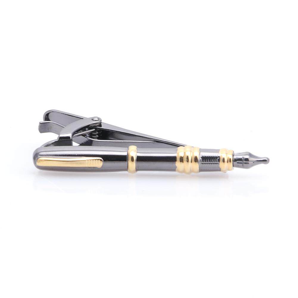1 ชิ้นแฟชั่น VINTAGE ที่หนีบไทเนคไท Feather Archor หนวด Tie คลิปบาร์ Clasp - INTL